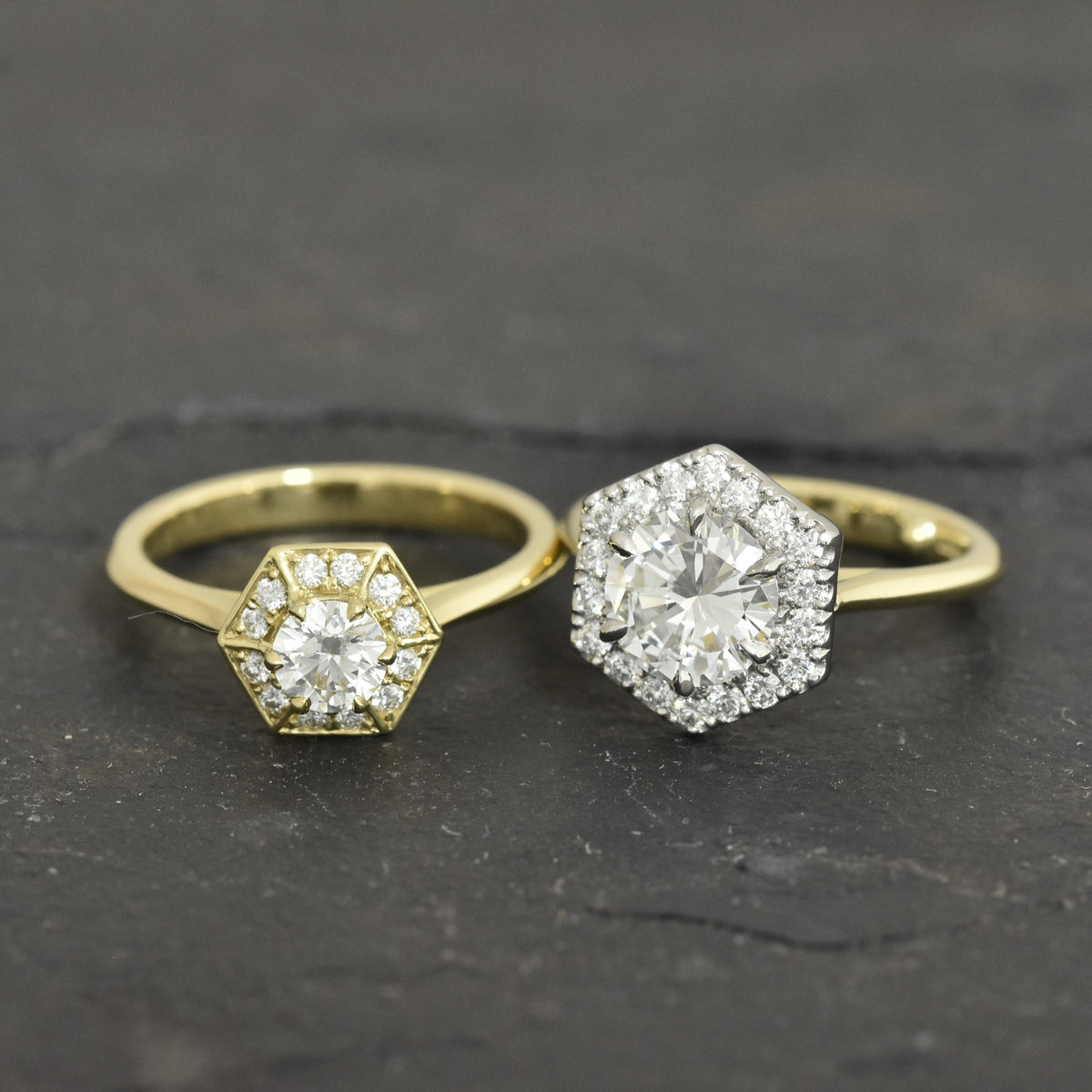 Brilliant Cut Halo Engagement Rings