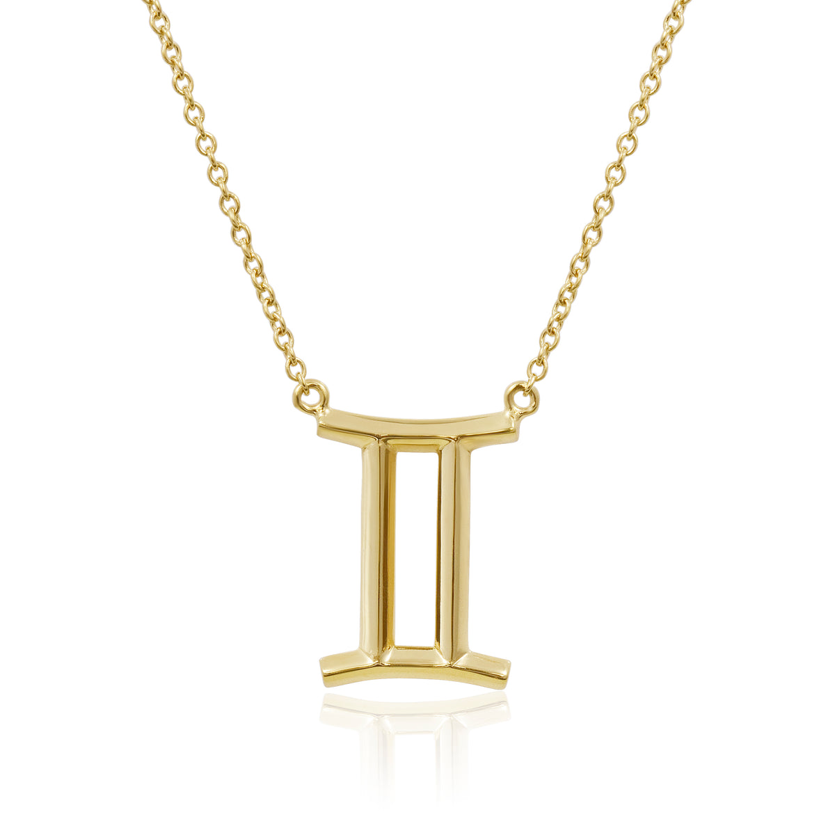 Gemini Gold Zodiac Pendant