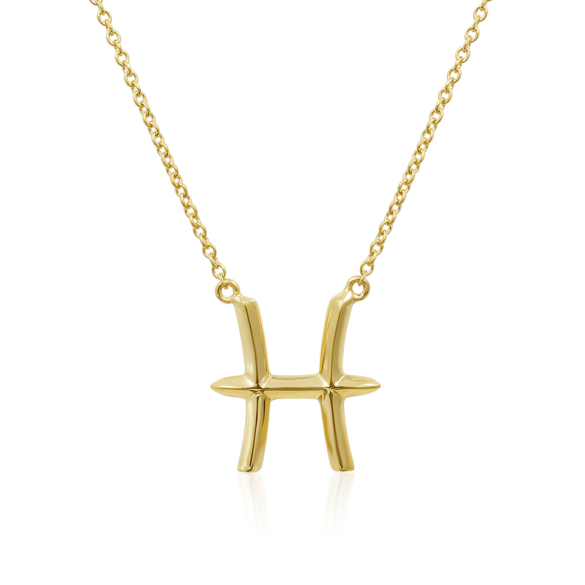 Pisces Gold Zodiac Pendant