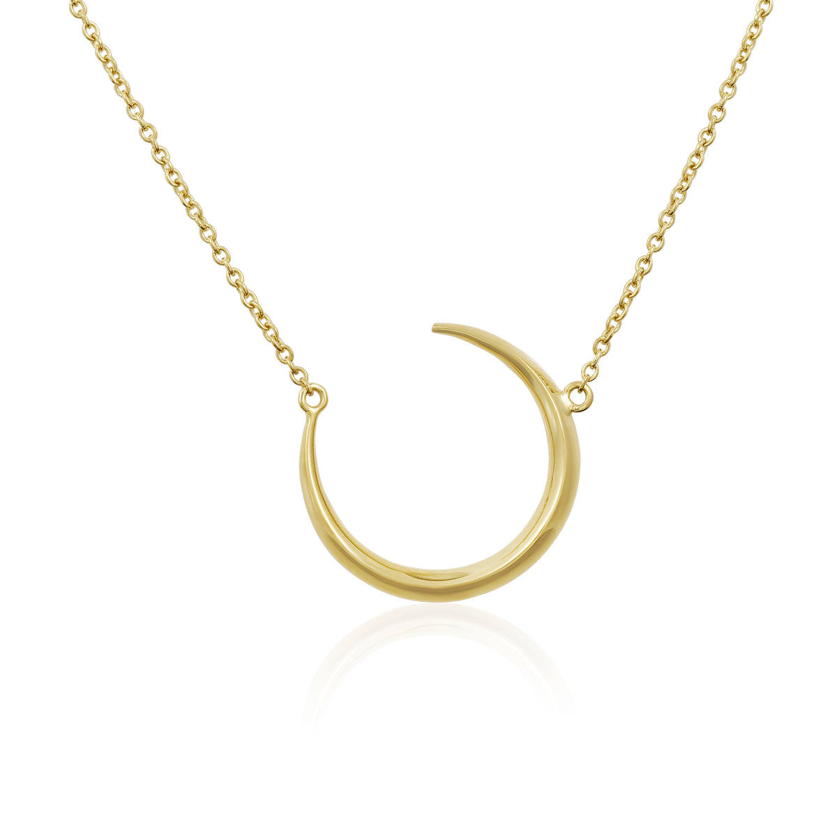 Crescent Moon Pendant (abstract)