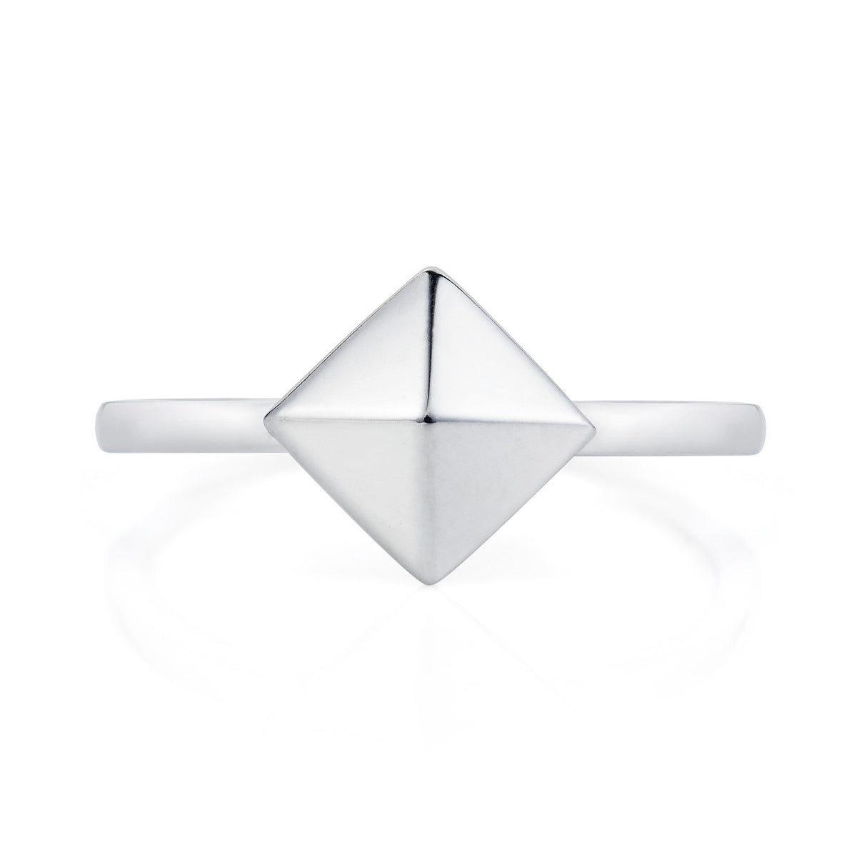 Silver Pyramid Ring-Rings-London Rocks Jewellery