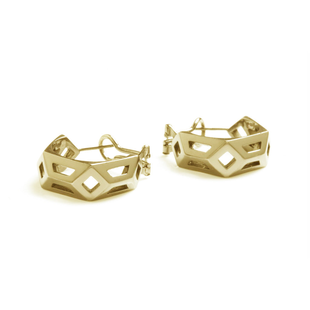 Gold Metric Hoops-Earrings-London Rocks Jewellery