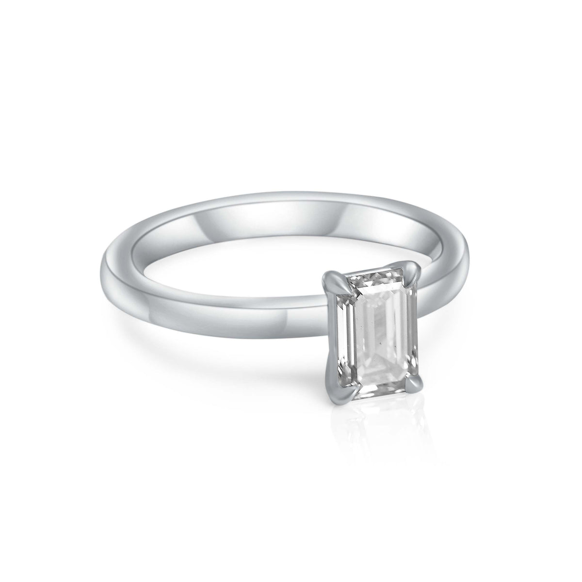 Americana, Emerald Cut, Platinum